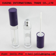 purple top with clear body lipgloss cosmetic packaging